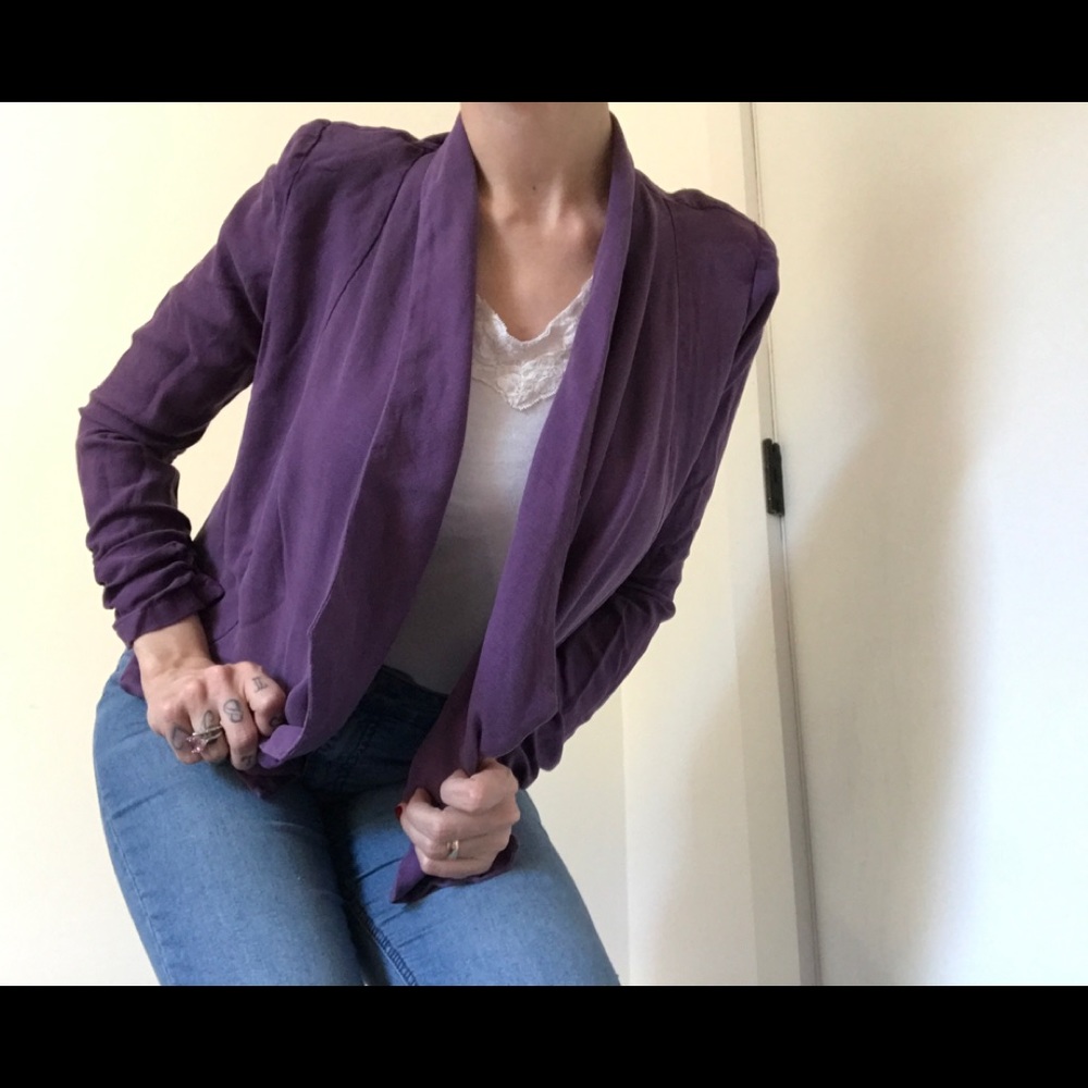 Forever 21 Plum Purple High-Low Blazer - Picture 9 of 14